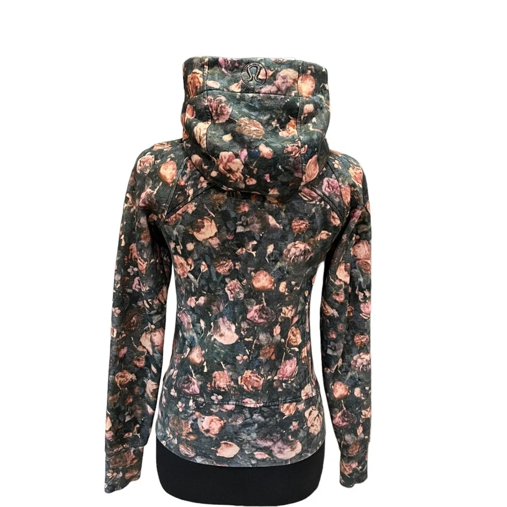 Lululemon Scuba Hoodie *Light Cotton Fleece Frosted Rose Multi Size 6 - Picture 6 of 15
